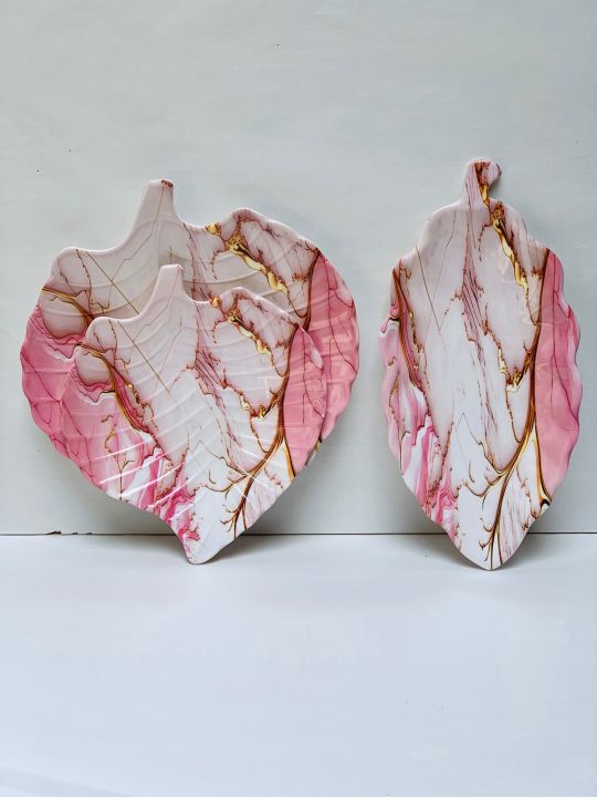 Melamine%20Leaf%20Platter%20tray%20For%20serving%20Fruits%20And%20Salads%20pack%20of%203%20ko%20-%20Image%202