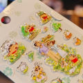 1pcs Kawaii Cartoon Crayon Shin-chan 3D Resin Crystal Sticker Cute DIY Phone Case Stickers for Scrapbooking Photo Albums Journal. 