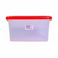 Smart Box Multipurpose Plastic Storage Container Box With Lock (Clear/Transparent) – Rectangular. 