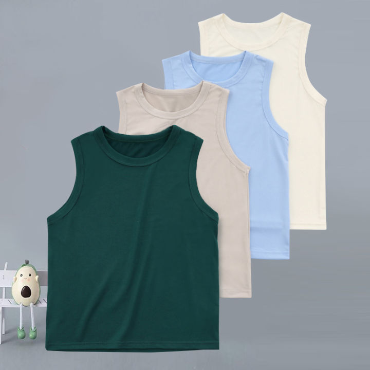 1/4/5%20Piece%20Children's%20Four%20Seasons%20Solid%20Color%20Joker%20Basic%20Sleeveless%20Vest%20Boy%20Comfortable%20Top%20Girl%20Sweet%20And%20Lovely%20Pink%20Sling%20-%20Image%207