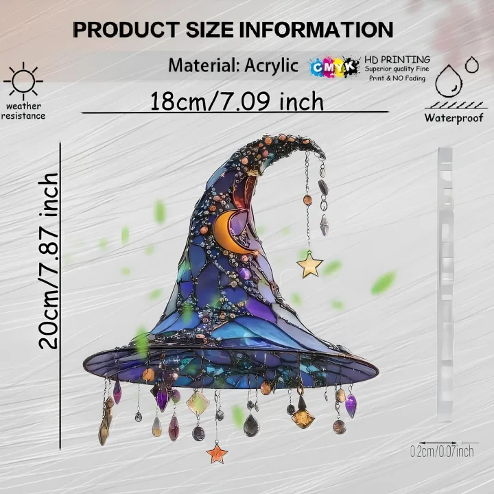 %E2%80%8CHalloween%20Witch%20Hat%20Ornament%20Blue%20Acrylic%20Hanging%20Decor%20Glow%20in%20the%20Dark%20Party%20Supplies%20Moon%20Star%20Charm%20Spooky%20Home%20Decoration%20-%20Image%206