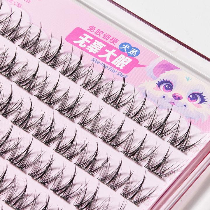 Yelix%EF%BB%BF%20Self-adhesive%20Cluster%20Lashes%20Cat%20Eye%20Lashes%20DIY%20Eyelash%20Extension%20NO%20Glue%20Lashes%20Reusable%20Manga%20False%20Eyelashes%20-%20Image%205