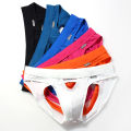 BRAVE PERSON Men's  Briefs Jockstrap Underwear Thongs Hollow Out Underpants Men Briefs Panties. 