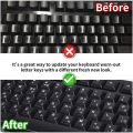 Keyboard Letters Replacement Sticker English/Russian/Korean/Spanish/Italiano/Language for Computer Laptop Notebook Desktop. 