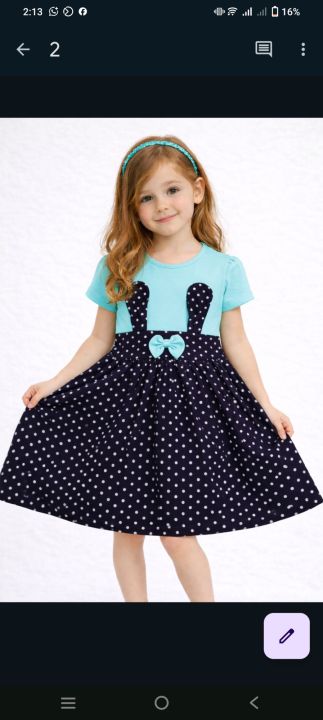 1%20piece%201%20years%20to%2010%20years%20Premium%20Quality%20Baby%20Girls%20Tops%20Dress%20Fashionable%20Dress%20Summer%20Collection%20Beautiful%20Half%20sleeve%20kids%20clothing%20-%20Image%202