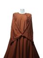 latest style new design long maxi abaya with bell sleeves. 