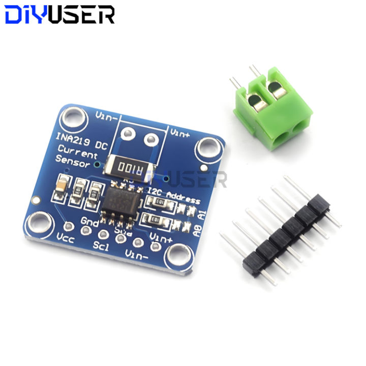 INA219 I2C Bidirectional Current Sensor Module DC 0-26V ±3.2A Power Monitor, 0.1% Shunt for Arduino Raspberry Pi