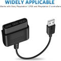For  PS2 PlayStation Dualshock 2 Joypad GamePad to 3 PS3 PC USB Games Controller Adapter Converter Cable without Driver. 