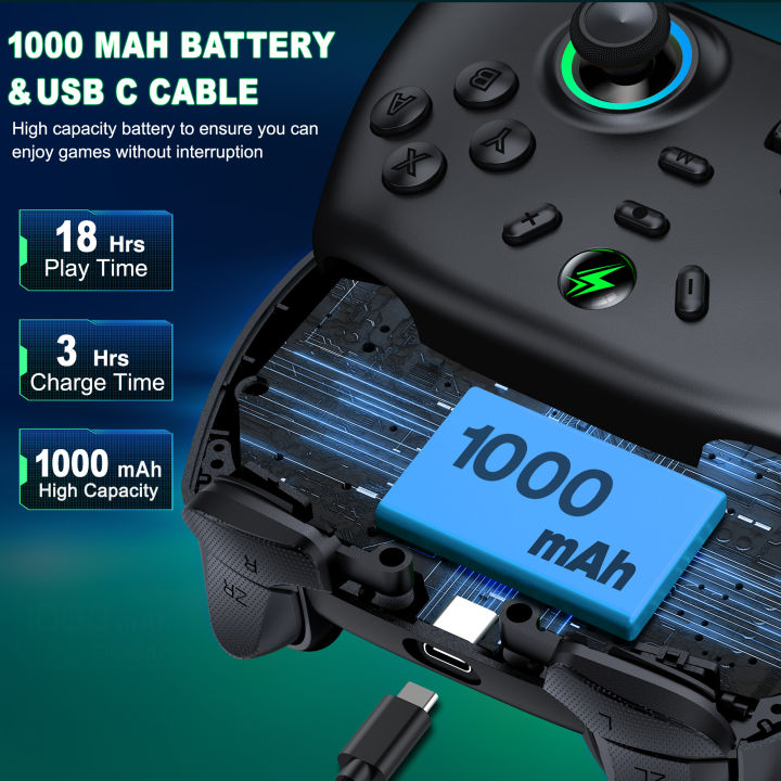 BEBONCOOL%20Wireless%20Switch%202%20Controller%20For%20Switch%20OLED/LITE/Android/IOS%20with%20Hall%20Effect%20Joystick%20PC%20Pro%20Gamepads%20-%20Image%206