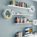 5.91x 3.74 inch 2 Pcs Heavy Duty Shelf Brackets , Floating Shelves White Triangle Shelf Brackets, 90 Degree Angle Wall Mounted. 