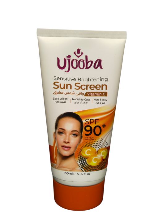 Ujooba Sensitive Brightening Sun Screen Cream SPF 90+ 150ml