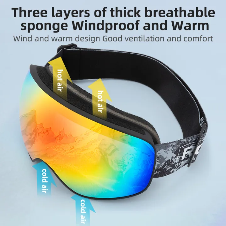 ROCKBROS%20Skiing%20Snowboarding%20Eyewear%20Goggles%20for%20%20/%20Child%20Windproof%20Anti-fog%20Snow%20Ski%20Glasses%20Winter%20Sports%20Accessories%20-%20Image%203