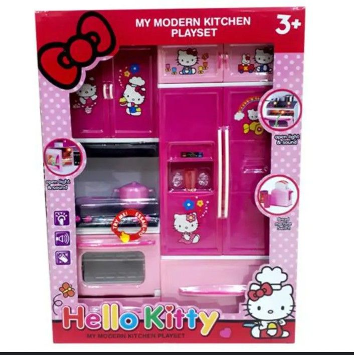 High Quality Hello Kitty modern Kitchen playset for kids