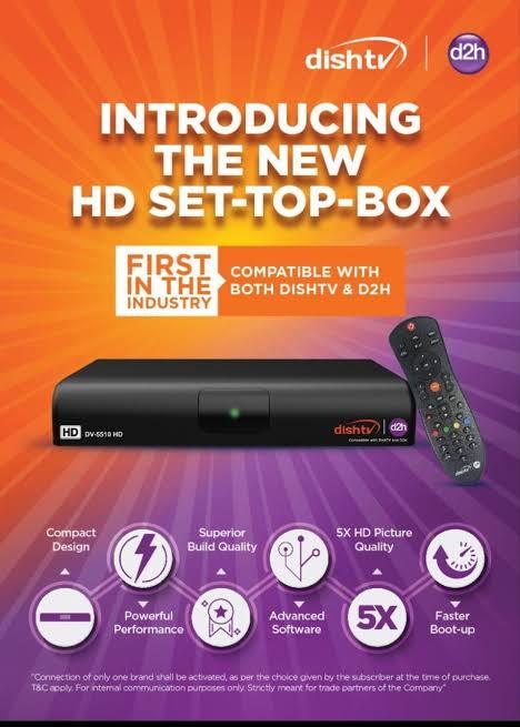 Dishtv Nxt HD Videocon combo box without package