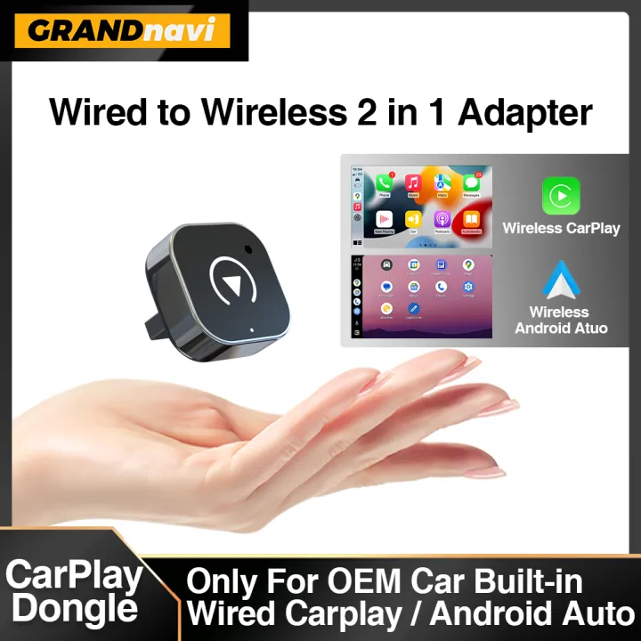 2in1%20Wired%20to%20Wireless%20CarPlay%20Android%20Auto%20Adapter%20for%20OEM%20Car%20Stereo%20With%20USB%20Plug%20and%20Play%20Bluetooth%20-%20Image%202