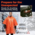 Emergency Rain Poncho Thermal Blanket Poncho Weather Proof Outdoor Survival Camping Gear Survival Gadgets. 