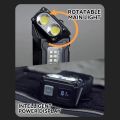 Multifunctional Ajustable Angle LED Flashlight Outdoors Mini Work Light Portable Magnet USB Rechargeable Camping Light. 