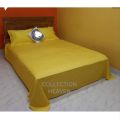 Premium Quality Solid Colour Bedsheet king size (8feet/7.5feet) with 2 pillows cover for Home decorations.