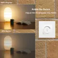 EU Wallpad Incandescent Halogen Light Dimmer Switch Rotary Knob Adjustable Brightness Controller Plastic Frame for LED Bulb. 