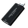 4K USB 3.0 Video Capture Card USB 2.0 HDMI-compatible Game Grabber Box for PS4 DVD Camera PC Recording Video Live Streaming. 