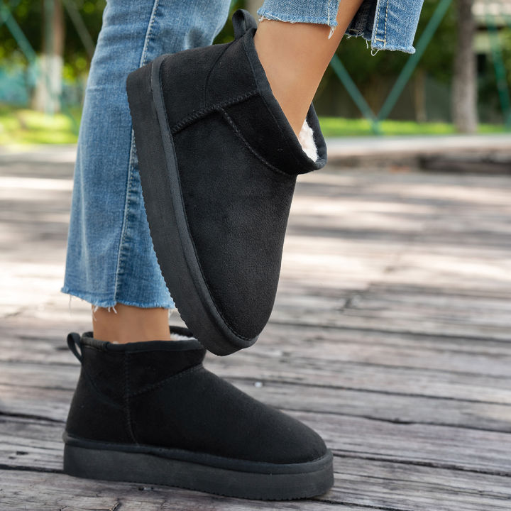 Women's%20winter%20casual%20solid%20color%20basic%20plush%20ankle%20boots%20Warm%20and%20windproof%20slip-on%20boots%20Comfortable%20and%20non-slip%20EVA%20outsole%20-%20Image%206