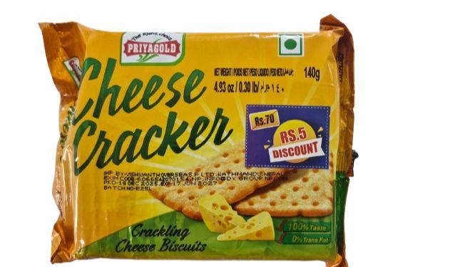 Priyagold Cheese Crackers 140 gm