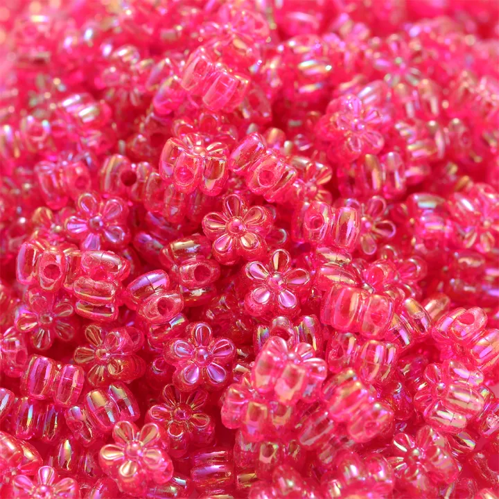 100pcs%204x7mm%20Acrylic%20Flower%20Beads%20Tiny%20AB%20Color%20Mix%20Shiny%20Loose%20Spacer%20Beads%20For%20Jewelry%20Making%20Diy%20Bracelet%20Necklace%20Keychain%20-%20Image%207