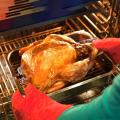 Rotating Grill Fork Barbecue Tool Oven Accessories Chicken Roasting Rack Stainless Steel Rustproof Air Fryer Fork Rotisserie.