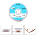 1pcs 1.0-1.5mm Desoldering Mesh Braid Tape Copper Welding Point Solder Remover Wire Soldering Wick Tin Lead Cord Flux. 