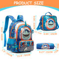 Backpack Sets with Lunch Bag for Boys 6-12 School Bags and Lunch Box for Kids 3pcs Elementary Students Teens. 