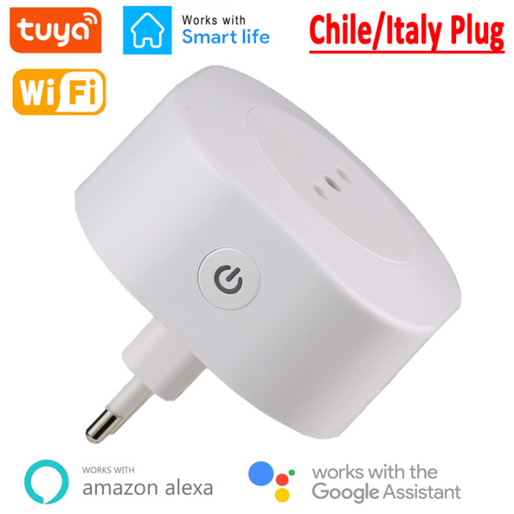 Wifi Smart Plug 16A Italy Chile Socket Power With Timer USB Charger ...