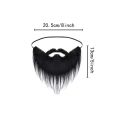 Fake Beard Party Beard Halloween Beard Santa Claus Big Beard White Long Hair Black Big Beard Party Beard Dressing. 