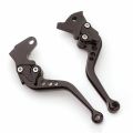 Motorcycle Brake Lever Set For 70cc CNC Clutch Levers 6 Points Adjustable Levers Black Aluminum For 70cc Bikes. 