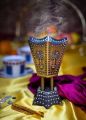 Electric Incense Bakhoor Burner – Metal – 11.5 x 10 x 17.8 cm. 