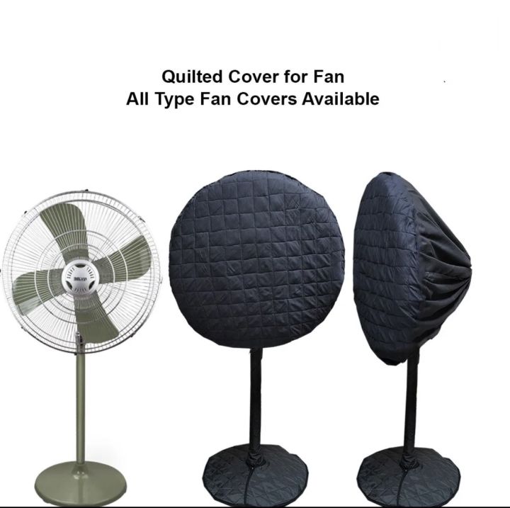 Full Pedestal Fan Cover Made By Dual Layer Cotton With Polyester Filing Quilted Fabric and Washable