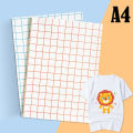 A4 10/20 Sheets Inkjet Heat Transfer Paper Cotton T-Shirt Dark Black Transfer Paper  Light White Paper For 100% Cotton Fabric. 