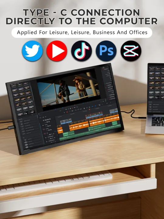 MUCAI%20N156%20Portable%20Display%2015.6%20Inch%2060Hz%20Resolution%20TN%20Panel%20250cd/%E3%8E%A1%20Brightness%203ms%20Response%20Portable%20Monitor%20-%20Image%203