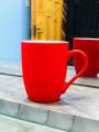 Set Of Red Mug & Cup/Red Plain Tea & Coffee Cup/Red Coffee Mug, Sold By Click to Pack360. 