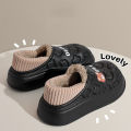 Winter Slippers For Women Bear Cartoon Outdoor Waterproof House Shoes For Men Plush Casual Shoes Indoor Fluffy Cotton Slippers. 