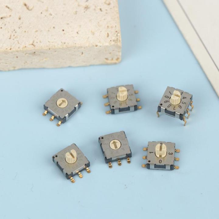 NEW 2Pcs Mini Encoder Rotary Encoder Switch BCD8421 Multi Gear Band ...
