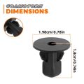100pcs 8mm Fastener Clips Screw for Toyota fender Bumper Rivet Fender Fastener Clips Plastic Car Clips Door Panel Repair.
