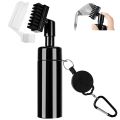 Golf Club Head Cleaning Brush, For U-shaped And V-shaped Grooves With Retractable Buckle. 