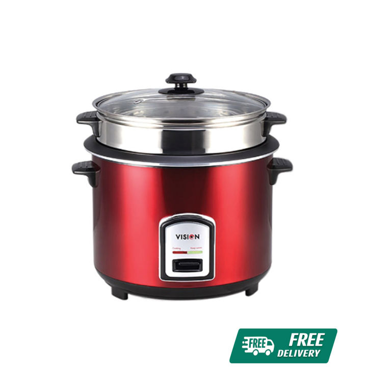 RFL Vision Rice Cooker 3 L REL-50-05 SS-Red-Single Pot-Regular 873396