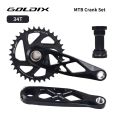GOLDIX MTB Crankset BSA 24mm 165mm 170mm 175mm Direct Mount R-SPEC Trail Hollow Bike Crank Spindle DH AM XC for Shimano SRAM.