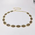 Ethnic style waist chain accessories Bohemian versatile belt women's dress high-end dress with waistband metal retro. 