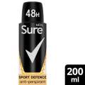 Sure Men 48hr Sport Defence Antiperspirant Deodorant Spray Made In Uk. 