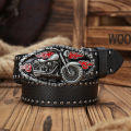 A Men's and Women's Casual Retro Belt Western Style! PU Leather Belt with Metal Buckle, Suitable for Daily Work Wear. 