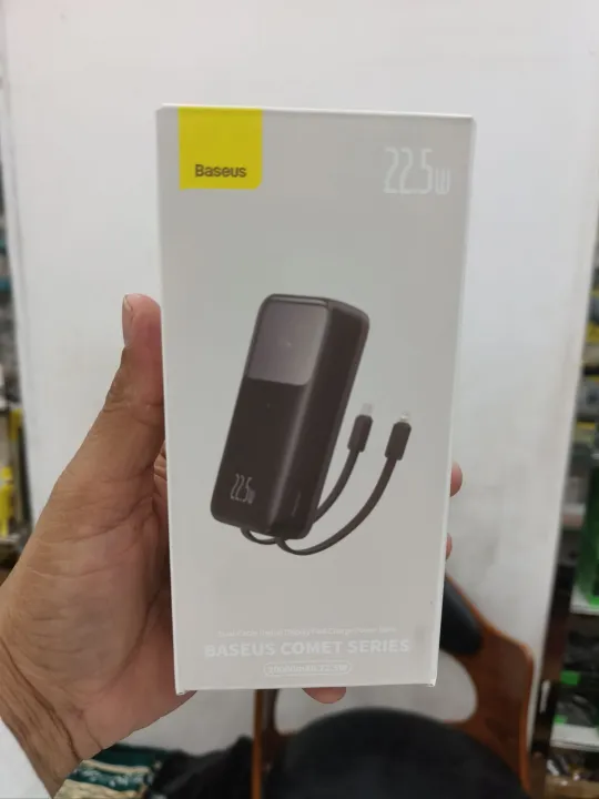 BASEUS COMET SERIES 20000mAh 22.5W Dual Cable and Digital Display Fast ...