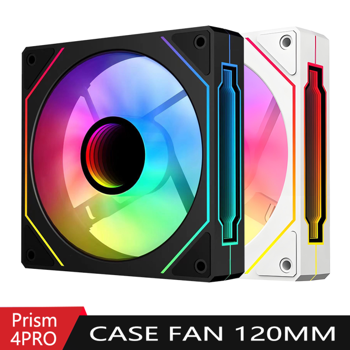 Fan 120mm ARGB 4 Pin PWM Silent Cooling Fan 12V High Airflow 45.2CFM ...