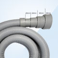 1pc Washing Machine And Dishwasher Drain Pipe Kit, Including Flexible Corrugated Pipe, Extension Adapter And Hose Clamp. 